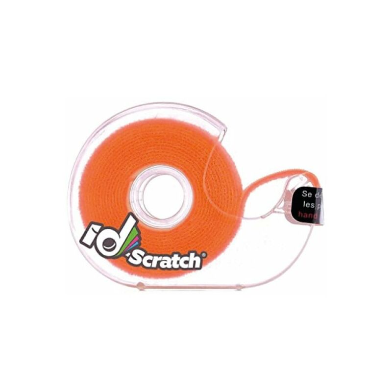 Image of Id-scratch nastro adesivo pre-tagliato arancione fluo in bobina da 2,5 m IDS-FO-BOX-2 - 3p Design