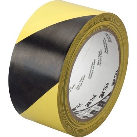 Nastro vinilico a bande giallo e nere 3M 766i - 50 mm x 33 m