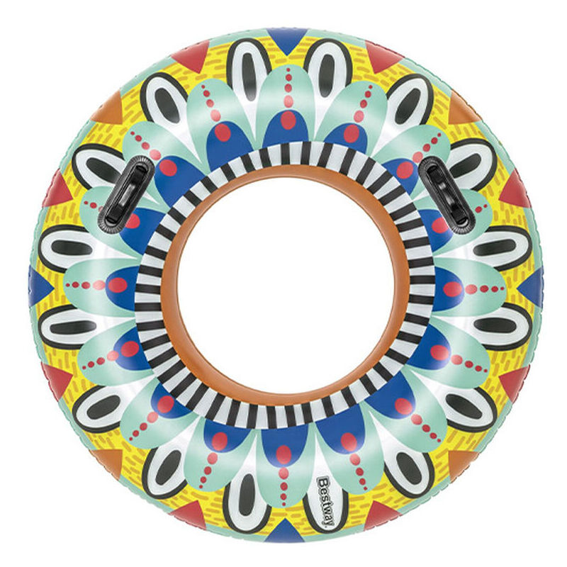 Flotador Hinchable Con Asas Azteca D107 Cm +12 Años Playa Y Piscina 36294 - Bestway