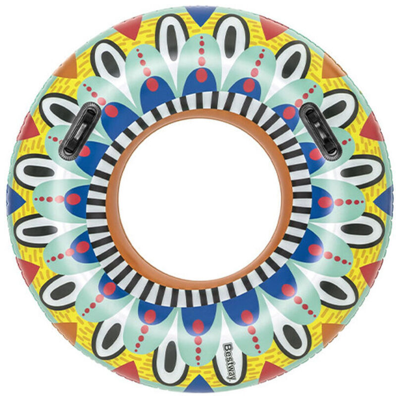 Bestway Flotador Hinchable Con Asas Azteca D107 Cm +12 Años Playa Y Piscina 36294