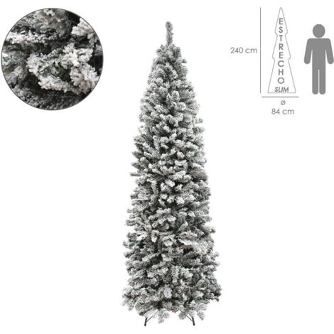 NATALE - ALBERO INNEVATO 240CM MOD. SLIM - MAURER