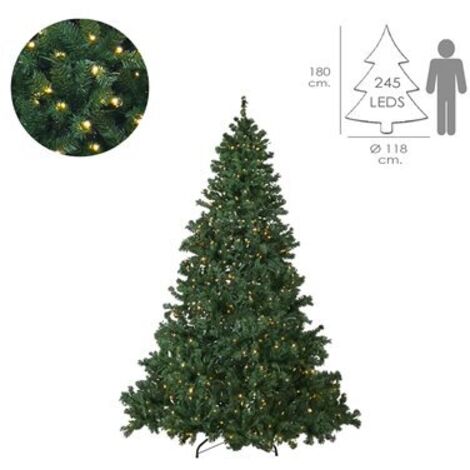 NATALE - ALBERO MOD. LUCI INTEGRATE 245LED 180CM MAURER