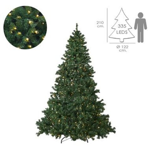 NATALE - ALBERO MOD. LUCI INTEGRATE 335LED 210CM MAURER