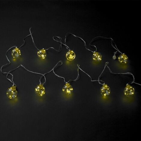 NATALE - LUCI  10 LAMPADE DECOR. MICROLED L.BIANCA CALDA INT/EST MAURER