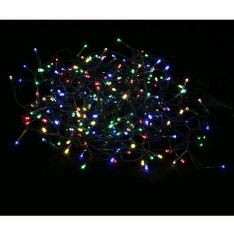 Natale Luci.Luci Di Natale 100 Led Luce Multicolor Interno E Esterno Maurer Con Giochi Di Luce Ag97556