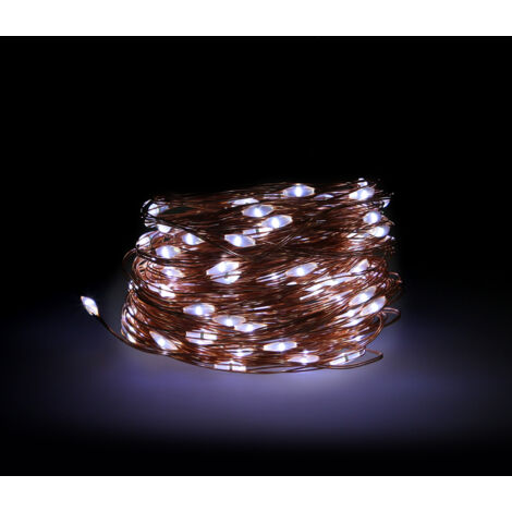 NATALE - LUCI 100 MICROLED L. BIANCA FREDDA BATT/USB MAURER-CF.SCATOLA