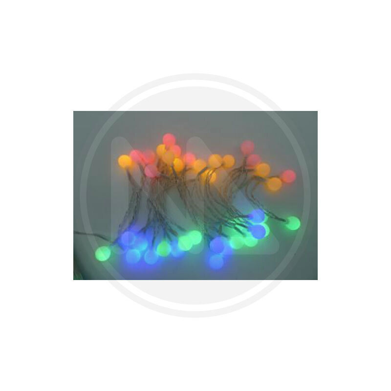 Image of Maurer - Catena a batteria luminosa 40 led multicolor Interno/Esterno luci albero natale