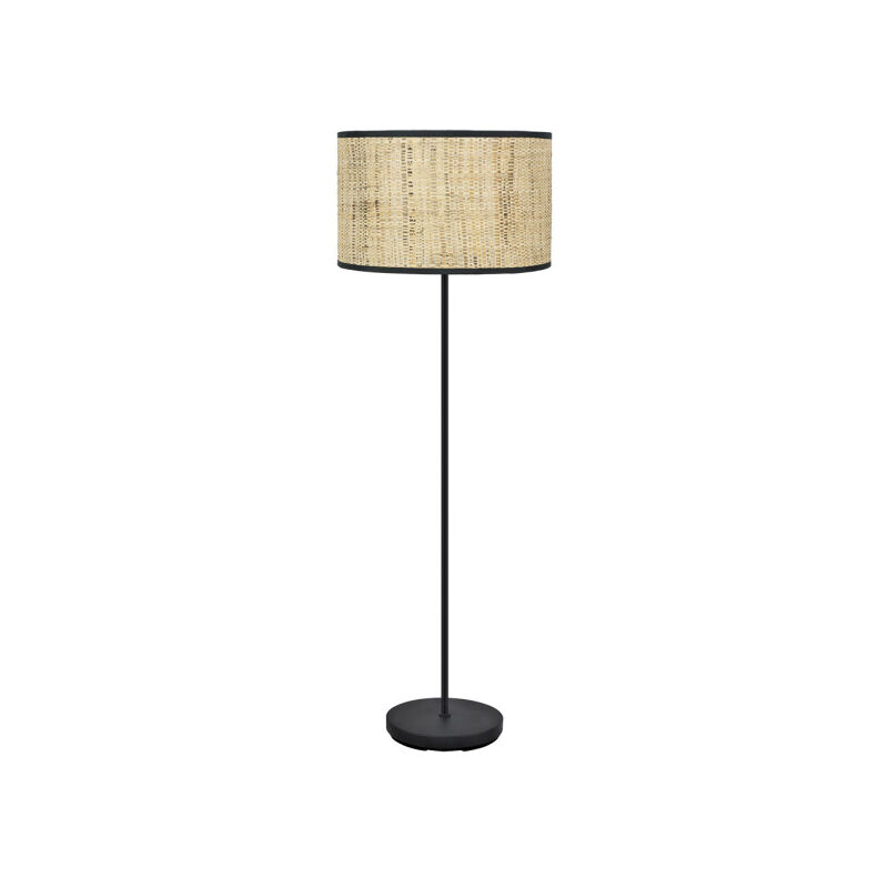 Fabrilamp - Natasha 1xe27 Schwarz/Kastanie Wohnzimmerboden 163x40x40 Cm