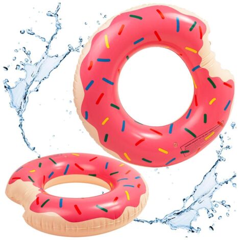 Natation 120cm – Bouée Donut rose taille de la Piscine et de l'Eau