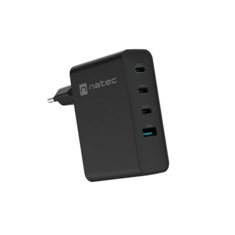NATEC NUC-2234 caricabatterie de Caricabatterie per dispositivi mobili Laptop, Smartphone Black Power alterna Ricarica rapida interna