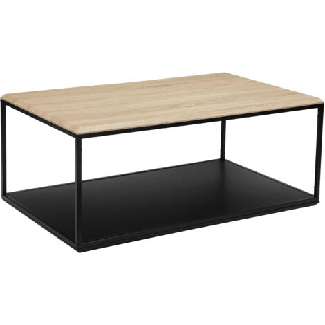 Nathan Table basse en effet chêne noir