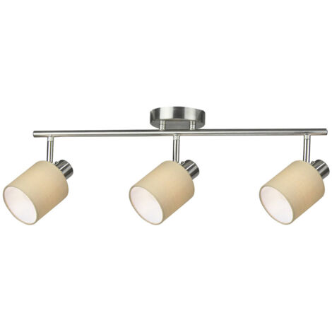 NATINA, SPOT, BROWN/SATIN CHROME, E14 3X MAX 25W, EXCL.