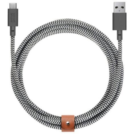 Native Union Belt Cable USB-A to USB-C 3m Zebra