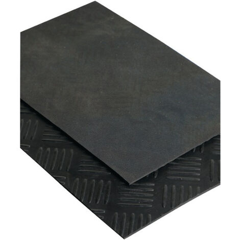 Natte à effet martelé l. 1,4 m L. 10 m épaisseur 3 mm noir NR/SBR rouleau MÖLLER (Par 14)