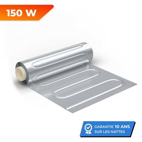 Natte chauffante électrique aluminium pour sols flottants 150 W/m²