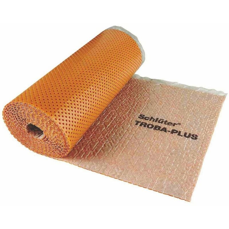 Schluter - Natte de drainage anticapillaire troba plus 8 - Le rouleau pour 12.5 m² - Prix au Rouleau - Hauteur: 12,5 m- Largeur: 1 m