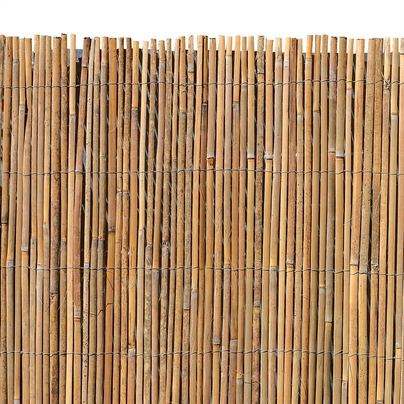 Clôture d'intimité en bambou Clôture de jardin en bambou Brise-vent naturel 5 mètre / 120cm
