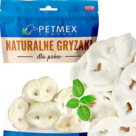 Natürliche Hundeleckerlis, Petmex Weiße getrocknete Schweinenasen, 5 Stück.