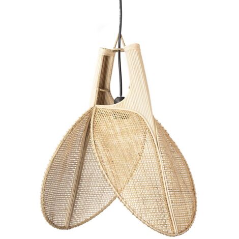 Natürliche Korb-Deckenlampe 60x60x40 cm