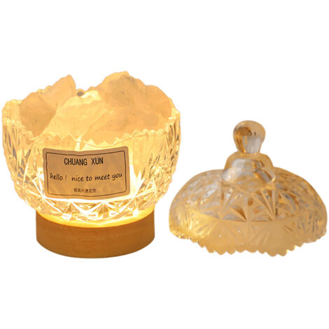 Natürliche Kristallsalzlampe im Zen-Stil, sanftes Licht, reinigend, Himalaya-Aroma – Dekorative Steinkugel, 10 cm, Luftreinigung, Yoga, Zen-Entspannung, Inneneinrichtung für alle Räume, ideales Gesche