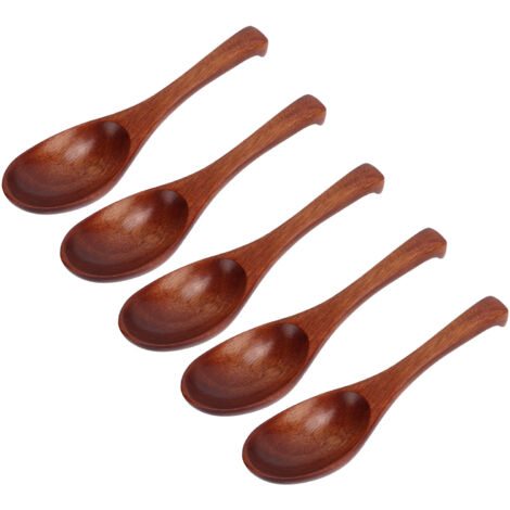 natürliche, leichte und robuste Holzlöffel zum Umrühren – 5er-Set