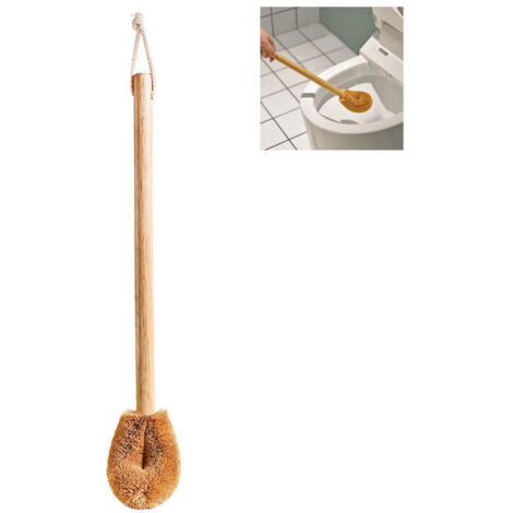 Natürliche Toilettenbürste aus Holz – Umweltfreundliche Reinigung mit Kokosfasern