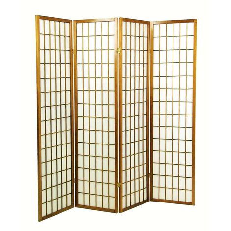 Natürlicher Reispapier-Windschutz cm 180 x 180 H