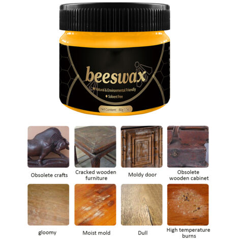 Natürliches Holzwachs, Bienenwachs, Polieren, Holzpflege, Heimdekoration, Gereinigtes Wachs, Reinigung, Qualitätsprodukt, Sicher