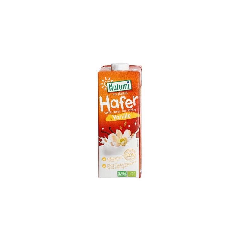 Bevanda all'avena e vaniglia senza zuccheri aggiunti, biologica 1 L - Natumi