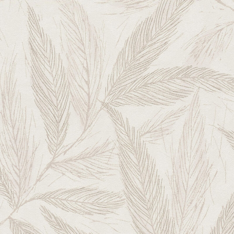 Natur Tapete Profhome 790962 Vliestapete Leicht Strukturiert Mit Floralen Ornamenten Und Metallischen Akzenten Creme Grau Silber Beige 5, 33 M2