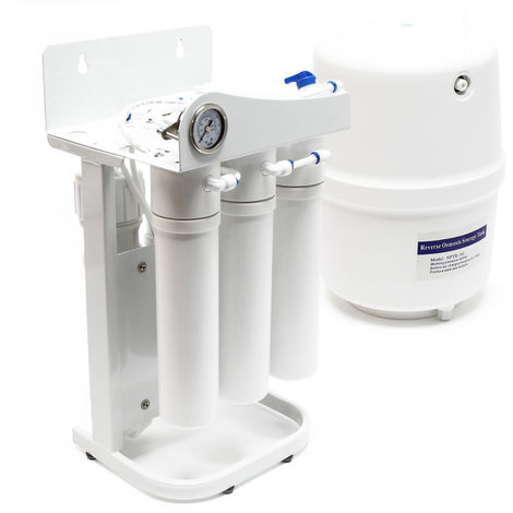 Sistema di filtraggio per acqua a osmosi inversa serbatoio a pressione da 11 L compatibile con tubo da 10,2 cm 