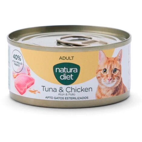 Natura Diet CAT Adult Paté Tuna & Chicken 85G caja x24