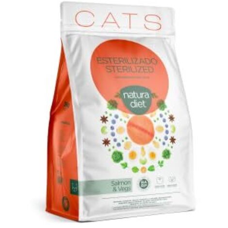 NATURA DIET CAT Sterilized Salmon 1,5 Kg