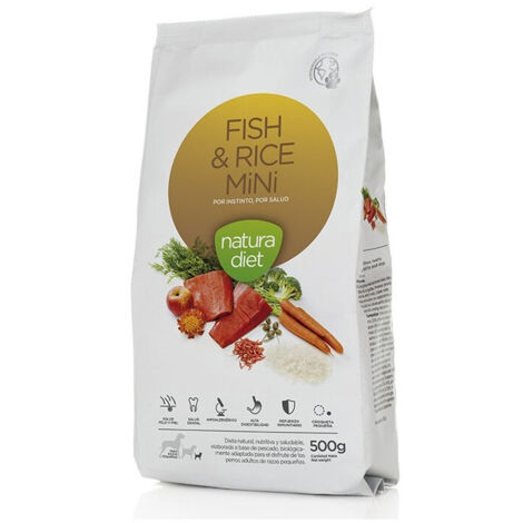 NATURA DIET DOG FISH & RICE MINI 500 g