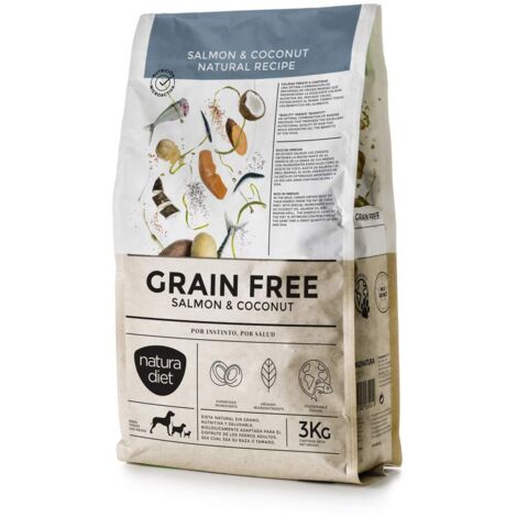 NATURA DIET DOG GRAIN FREE Salmon & Coconut 3 kg