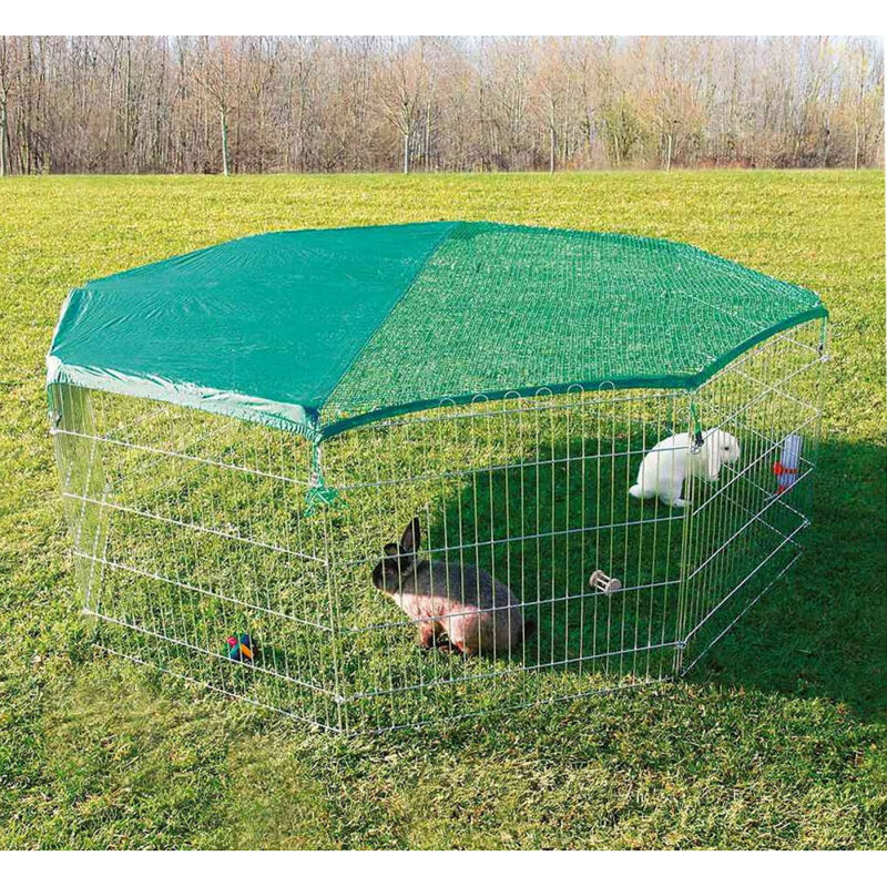 Trixie - enclos extérieur avec filet de protection ø210 x 75cm rongeur