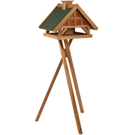 Natura Mangeoire Oiseaux Avec Pied 45 28 44 Cm 1 25 M Gris Blanc Achat Vente Nichoir Nid Natura Mangeoire