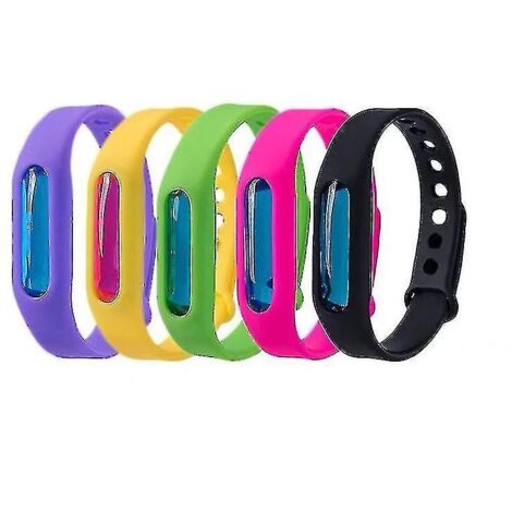 Natural Anti Mosquito Insect & Bug Repellent Bracelet, Outdoor Mosquito Control, 5 Packrandom Color