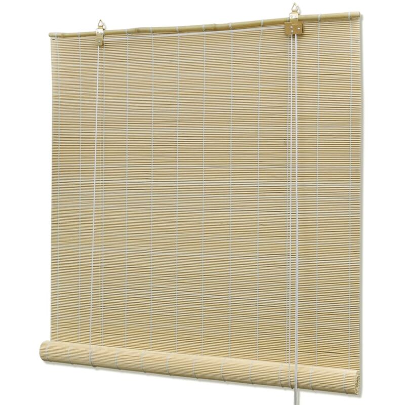 Natural Bamboo Roller Blinds 120 x 220 cm Vidaxl