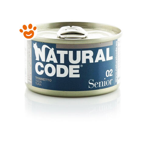 Natural Code 02 Cat Senior al Tonnetto  - Natural Code 02 Cat Senior al Tonnetto - Lattina Da 85 Gr