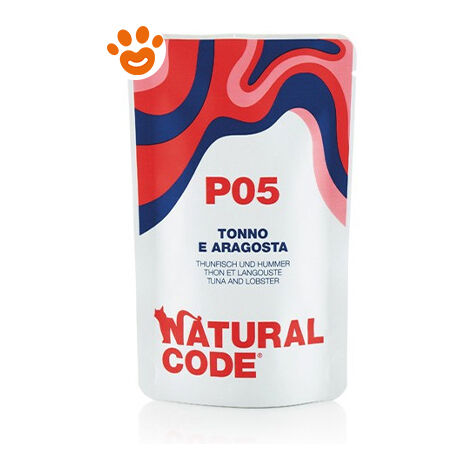 Natural Code Gatto Busta 70g P05 Tonno e Aragosta