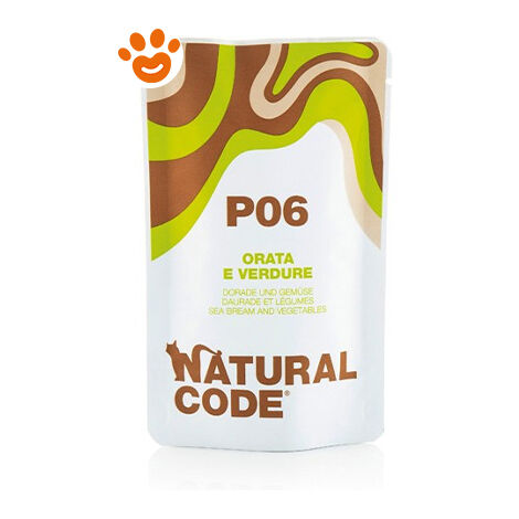 Natural Code Gatto Busta 70g P06 Orata e Verdure