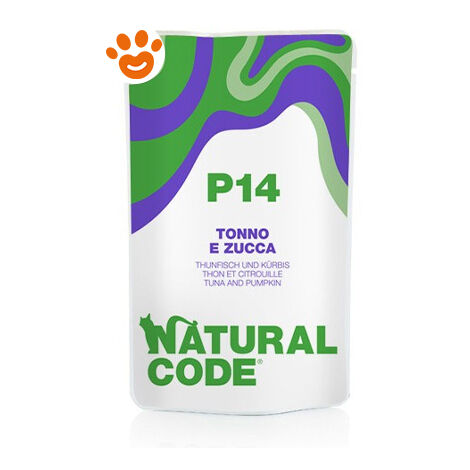 Natural Code Gatto Busta 70g P14 Tonno e Zucca