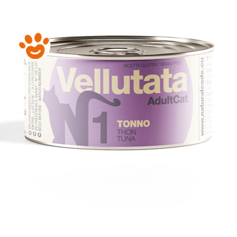 NATURAL CODE Gatto Vellutata in Lattina 85gr 1 Tonno