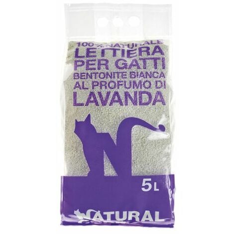 Natural Code Lettiera Bentonite Agglomerante Lavanda 5L