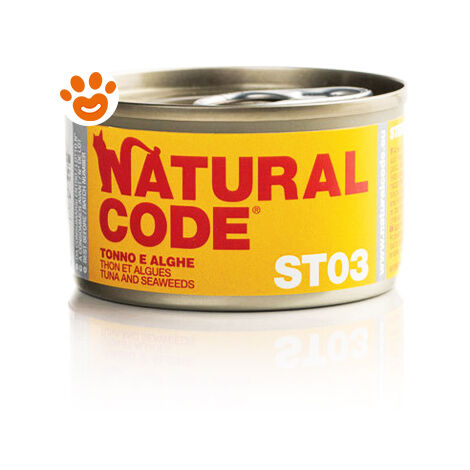 Natural Code ST03 Cat Adult Sterilizzato al Tonno e Alghe  - Natural Code ST03 Cat Adult Sterilizzato al Tonno e Alghe - Lattina Da 85 Gr