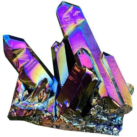Natural Colorful Rainbow Crystal Stone Natural Rock Crystal Cluster Geode Stone Specimen Home Decor