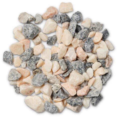Natural Coral Bulk Bag 850 kg Premium Chippings - 16-32 mm White Gravel with Rose Tones - L100 x W100 x H80 cm