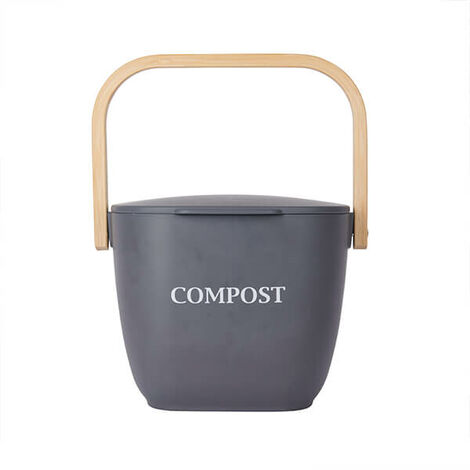 4L Kitchen Compost Bin, Outdoor Compost Bucket Indoor Odorless