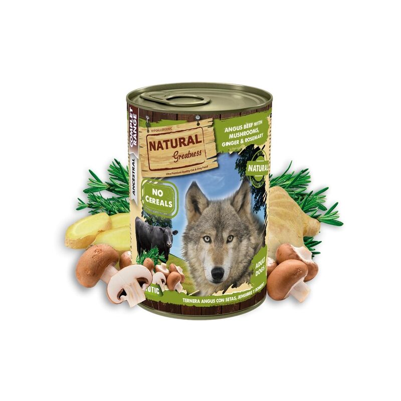 

ternera angus con setas, jengibre y romero 400 g - Natural Greatness